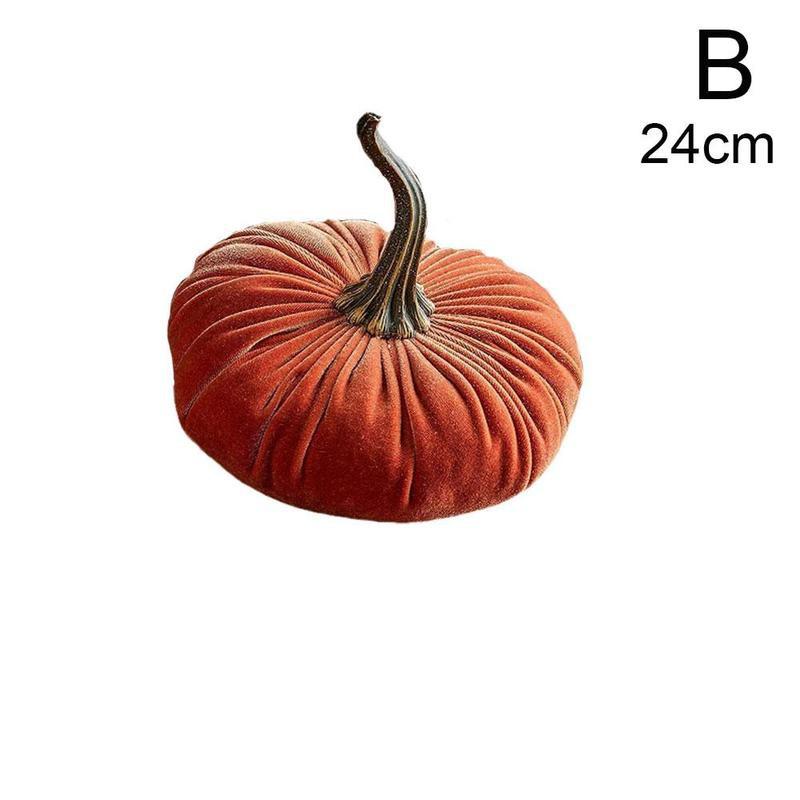 Velvet Pumpkin Decoration