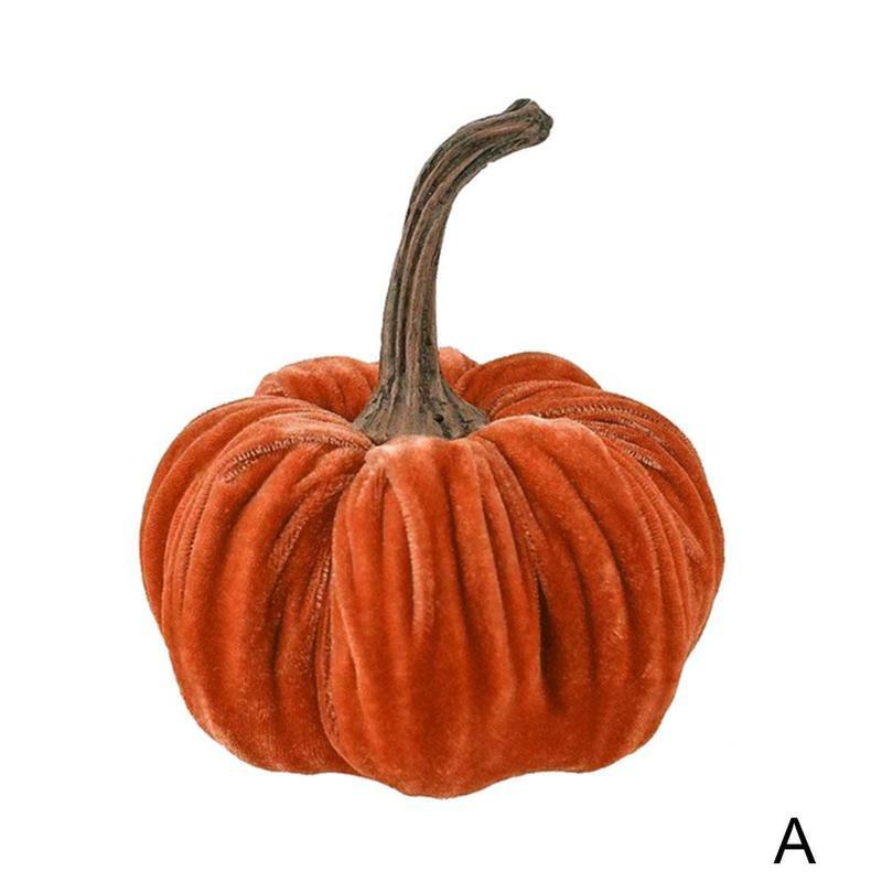 Velvet Pumpkin Decoration