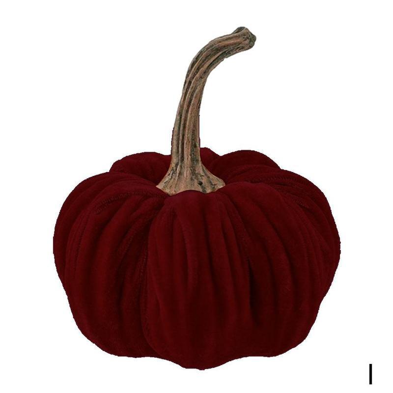 Velvet Pumpkin Decoration