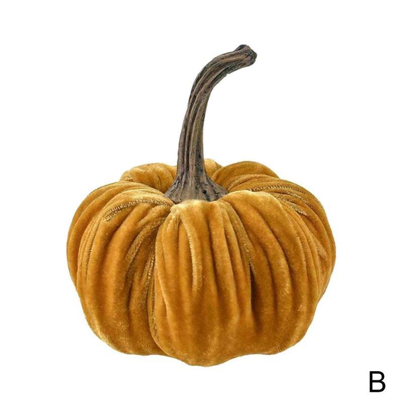 Velvet Pumpkin Decoration