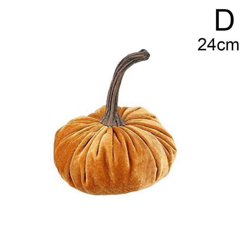 Velvet Pumpkin Decoration