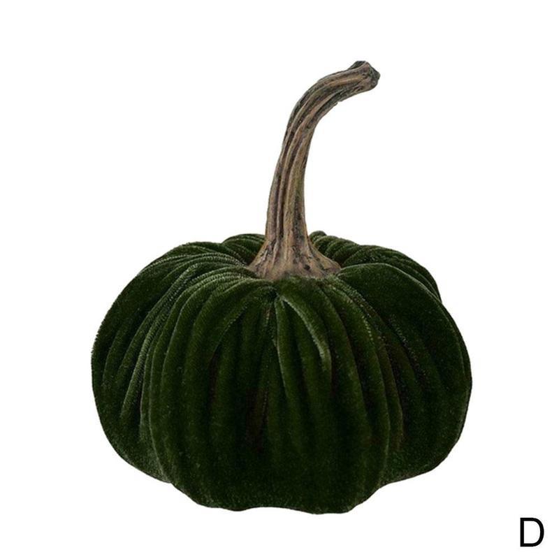 Velvet Pumpkin Decoration