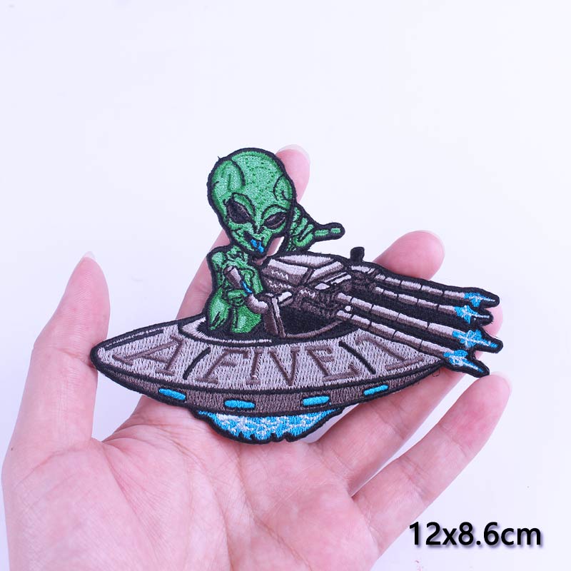 UFO Alien Patches