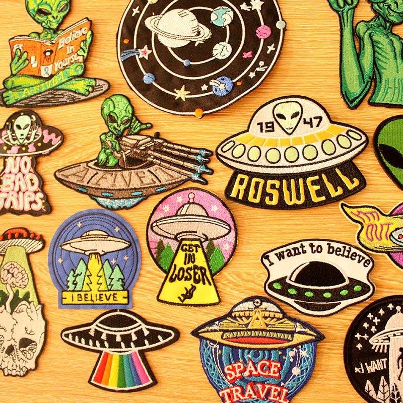 UFO Alien Patches