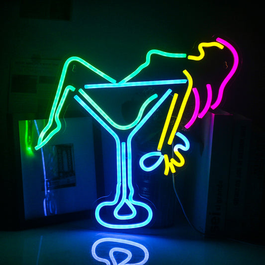 Neon Light Woman